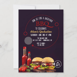 BBQ Uitnodiging Burgers