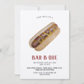 BBQ uitnodiging hotdog (Voorkant)