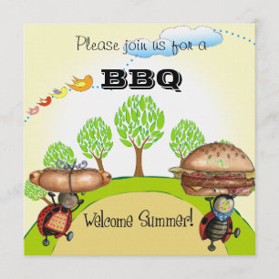 BBQ-uitnodiging Kaart