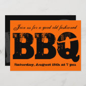 BBQ-uitnodiging Kaart (Voorkant / Achterkant)