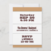 BBQ Uitnodiging met Katten (Achterkant)