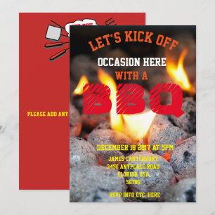 BBQ uitnodiging voor elke gelegenheid -