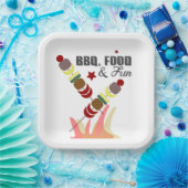 BBQ Vaderdag Dad Grandpa Cookout Papieren Bordje (Feest)