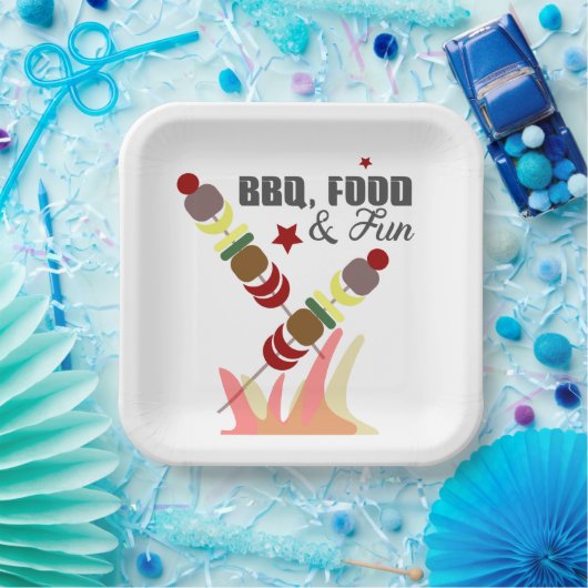 BBQ Vaderdag Dad Grandpa Cookout Papieren Bordje (Feest)