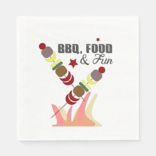 BBQ Vaderdag Papa Opa Barbecue Servet