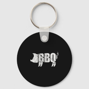 BBQ-varken grappige barbeque varkensvlees grill ch Sleutelhanger