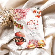 BBQ-verjaardagsuitnodiging