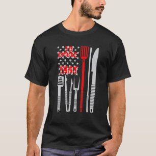 BBQ vlag ik zou die patriottische pa Grilling Acc  T-shirt