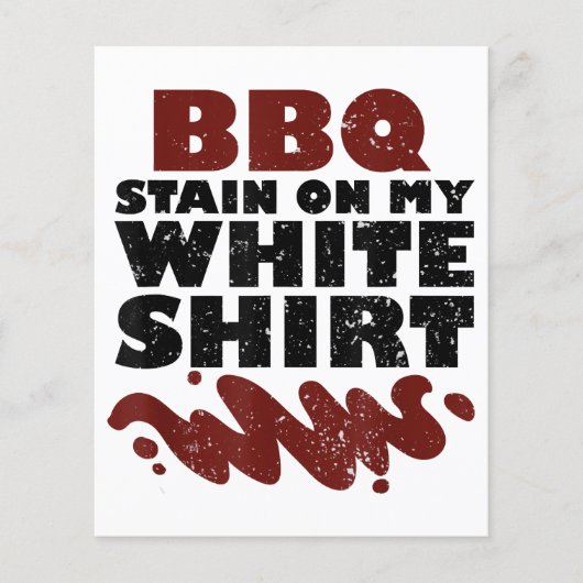 BBQ Vlek op mijn Wit (Voorkant)