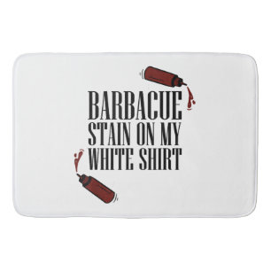 BBQ Vlek op mijn Wit Badmat