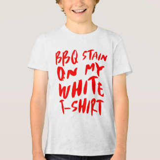 BBQ vlek op mijn wit - BBQ _1 Tri-Blend Shirt