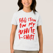 BBQ vlek op mijn wit - BBQ _1 Tri-Blend Shirt (Voorkant)