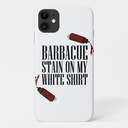 BBQ Vlek op mijn Wit Case-Mate iPhone Case (Achterkant)