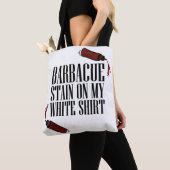 BBQ Vlek op mijn Wit Draagtas (Dichtbij)