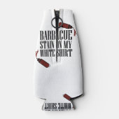 BBQ Vlek op mijn Wit Flesjeskoeler (Achterkant)