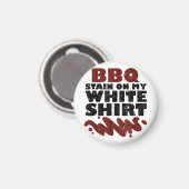 BBQ Vlek op mijn Wit Magneet (Voorkant / Achterkant)