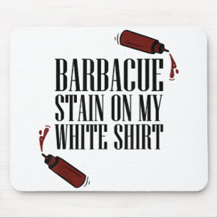 BBQ Vlek op mijn Wit Muismat