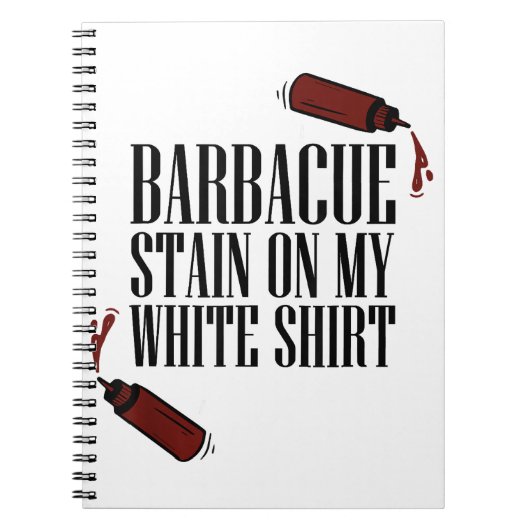 BBQ Vlek op mijn Wit Notitieboek (Voorkant)