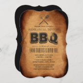  BBQ Wedding Rehearsal Dinner Kaart (Voorkant / Achterkant)