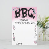 BBQ wenst de verjaardagscame (Staand voorkant)