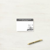 BBQ Worst Slager Illustratie Thema Post-it® Notes (Op bureau)