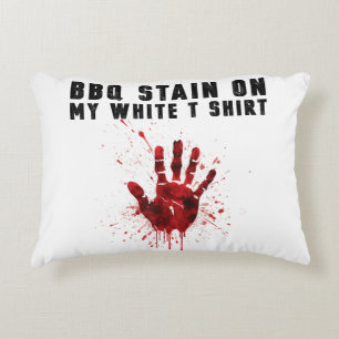 Bbq zit op mijn wit accent kussen