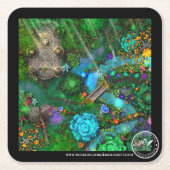 BBSPproducties Art Vierkante Kartonnen Onderzetter (Voorkant)