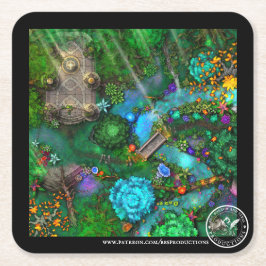 BBSPproducties Art Vierkante Kartonnen Onderzetter