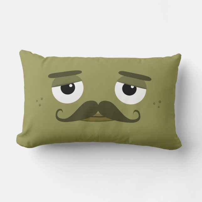 BBSS Moustachios #2 Pillow (21 x 13 inch) Kussen (Voorkant)