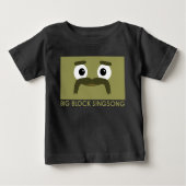 BBSS Moustachios #3 Baby T-Shirt (Voorkant)