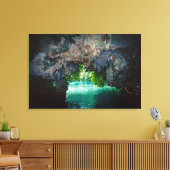 BBT-grot in Airai, Palau, Micronesia Canvas Afdruk (Insitu (Woonkamer))