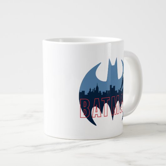 BBT-Logo met Gotham- en Bat-signaal Extra Grote Beker (Voorkant rechts)