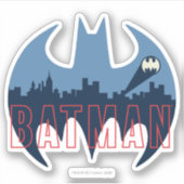 BBT-Logo met Gotham- en Bat-signaal Sticker (Voorkant)
