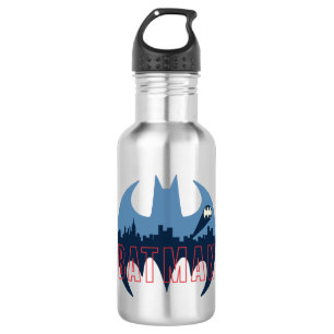 BBT-Logo met Gotham- en Bat-signaal Waterfles