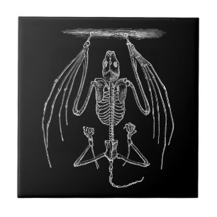 BBT Skelet - Katten en Halloween Sjabloon Tegeltje