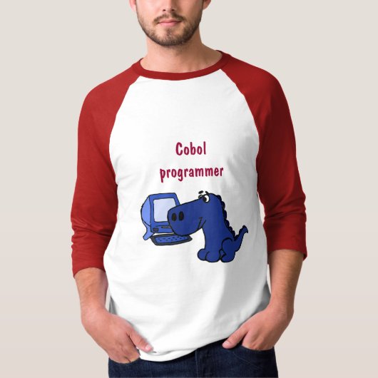 BC - Cobol Programmer Dinosaur Shirt (Voorkant)