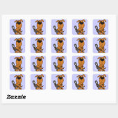 BC- Drôle Chien Chien Chien Chien Sticker (Feuille)