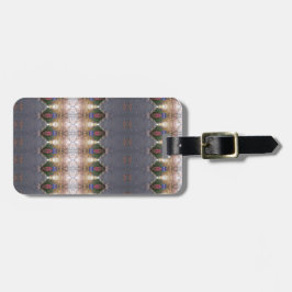 BC Herfst Trees Ikat 7 Bagagelabel