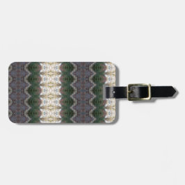 BC Herfst Trees Ikat 9 Bagagelabel