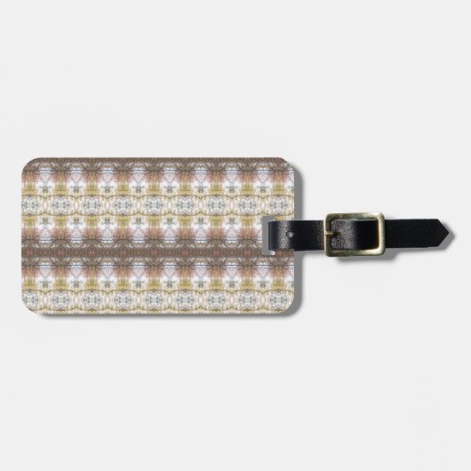 BC Herfst Trees Ikat Bagagelabel (Voorkant horizontaal)