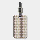 BC Herfst Trees Ikat Bagagelabel (Voorkant verticaal)