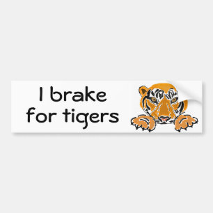 BC- Ik rem voor tijgers bumpersticker