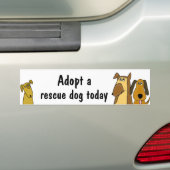 BC- Neem een noodhond-bumpersticker aan Bumpersticker (Op auto)