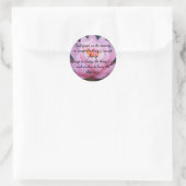 BC- Prière de sérénité Stickers Lily d'eau rose (Sac)