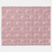 BCA Ribbon of Femininity Fleece Deken (Voorkant (Horizontaal))