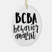 BCBA, BCBA gift, gedragsanalist, Keramisch Ornament (Rechts)