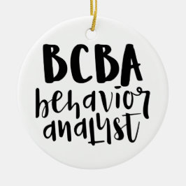 BCBA, BCBA gift, gedragsanalist, Keramisch Ornament