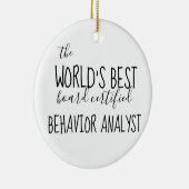 BCBA, Gedragsanalist, BCBA-cadeaus, ABA Keramisch Ornament (Rechts)