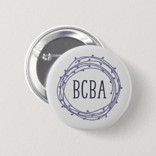 BCBA, Gedragsanalist, BCBA Ronde Button 5,7 Cm (Voorkant /achterkant)
