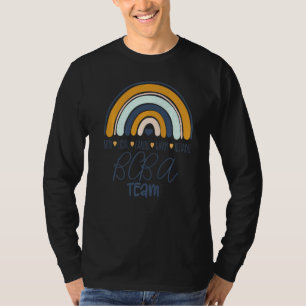 BCBA Team Boho Rainbow RBT ABA Toegepast gedrag Ee T-shirt
